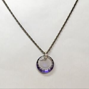 Round Glass Crystal Necklace